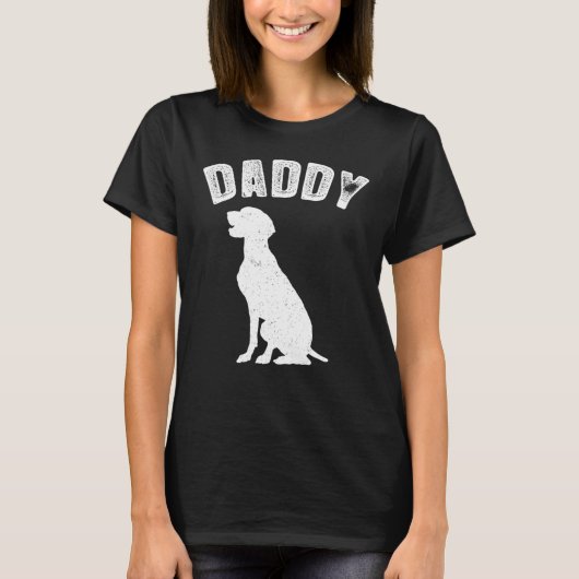 Weimeraner Labrador Dad Matching Family T T-shirt (Voorkant)