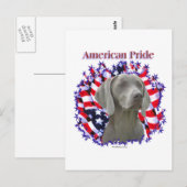 Weimeraner Pride Briefkaart (Voorkant / Achterkant)