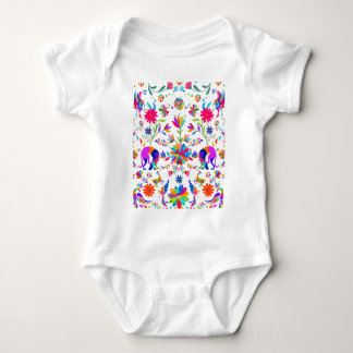 Weims, Konijnen, & Vogels Otomi gestyleerd patroon Romper