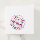 Weims, Konijnen, Vogels & Otomi stijl patroon Bedankjes Labels (In situ)