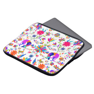 Weims, Rabbits, & Birds Otomi styled pattern Laptop Sleeve