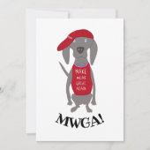 Weims weer geweldig MWGA Weimaraner Dog Feestdagenkaart (Voorkant)