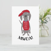 Weims weer geweldig MWGA Weimaraner Dog Feestdagenkaart (Staand voorkant)