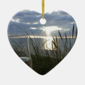 Wein am Strand Keramisch Ornament (Voorkant)