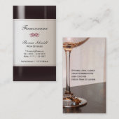 Wein Steward Visitenkarte Visitekaartje (Voorkant / Achterkant)