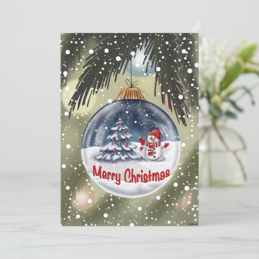 Weinachten, Karten Kaart (Staand voorkant)