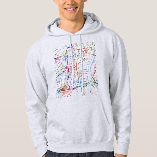 Weinan China City Map Hoodie (Voorkant)
