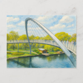 Weinberg brug rathenow aquarell havelland feestdagenkaart