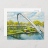 Weinberg brug rathenow aquarell havelland feestdagenkaart (Voorkant / Achterkant)