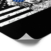 Weiner Dog 4 juli Amerikaanse vlag Patriottisch Poster (Hoek)