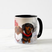 Weiner Dog Holiday Mok (Voorkant rechts)