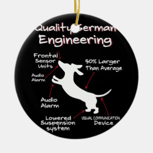Weiner Dog Joke Sarcastic German Daschund Quality Keramisch Ornament