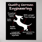 Weiner Dog Joke Sarcastic German Daschund Quality Poster (Voorkant)