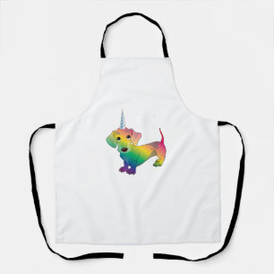 WEINER DOG WEINERCORN - Funny Teckel Eenhoorn T- Schort