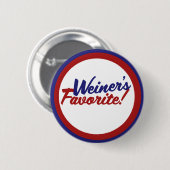 Weiner favoriet ronde button 5,7 cm (Voorkant /achterkant)