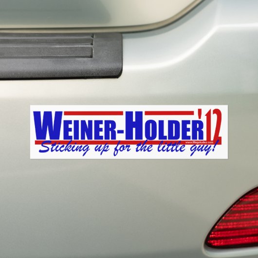 Weiner Holder '12 - Anthony Weiner - Eric Holder Bumpersticker (Op auto)
