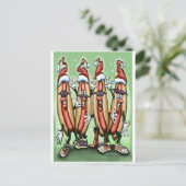 Weiner Kerstmis Feestdagenkaart (Staand voorkant)