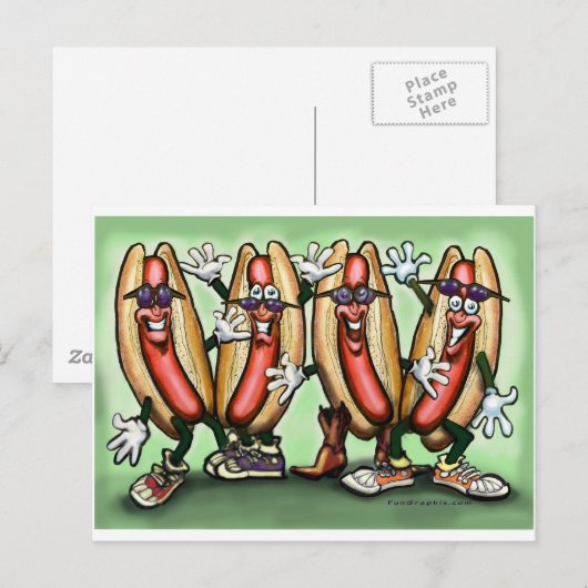 Weiner Party Briefkaart (Voorkant / Achterkant)