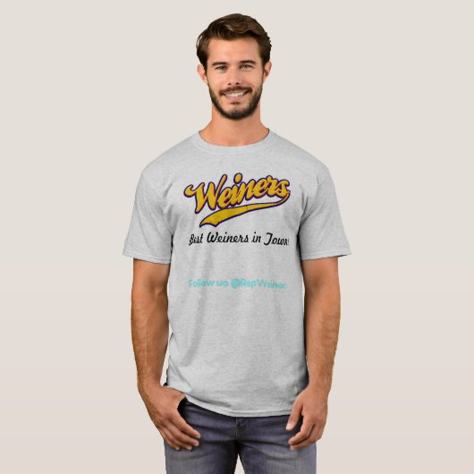 Weiners Best Weiners in Town T-shirt (Voorkant volledig)