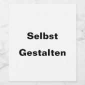 Weinetiketten Selbst Gestalten - Wijn Etiket (Enkel label)