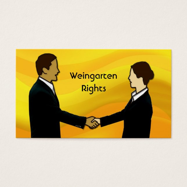 Weingarten-rechten Visitekaartje (Voorkant)
