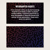 Weingarten Rights Visitekaartjes (Voorkant /achterkant)