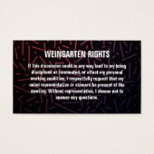 Weingarten Rights Visitekaartjes (Voorkant)