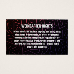 Weingarten Rights Visitekaartjes
