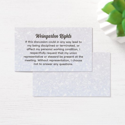Weingarten Rights Visitekaartjes (Bureau)