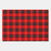 Weinig andere kerstpleisters rood en zwart inpakpapier vel (Voorkant 3)