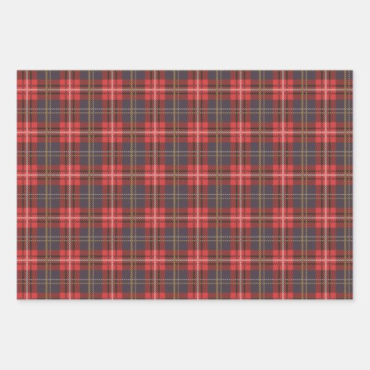 Weinig andere kerstpleisters rood en zwart inpakpapier vel (Voorkant)