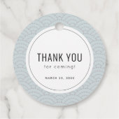 Weinig Baby shower blauw bedankt Bedankjes Labels (Achterkant)