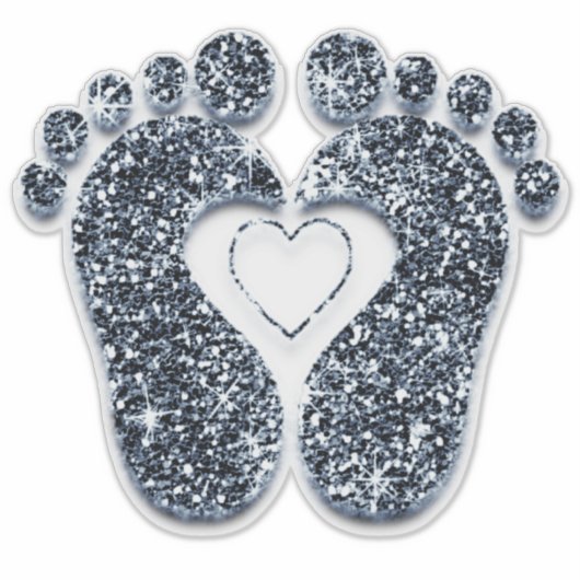 Weinig Baby shower Heart Reflexology Massage Thera Sticker (Voorkant)