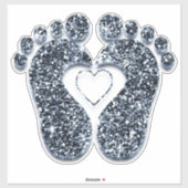 Weinig Baby shower Heart Reflexology Massage Thera Sticker (Vel)