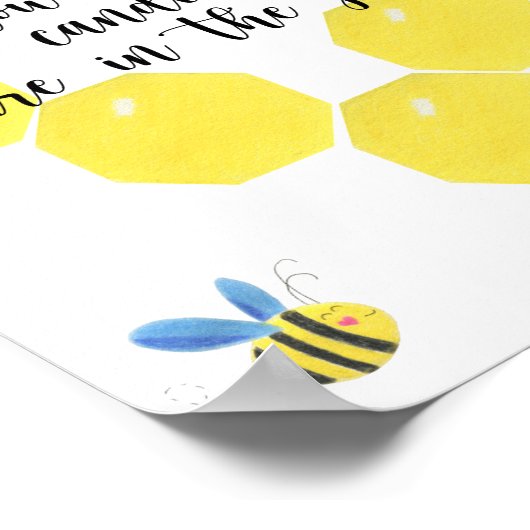 Weinig bee raden hoeveel snoepjes Poster (Hoek)