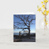 "weinig blauwe" notecard kaart (Gele Bloem)