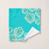 Weinig Blauwgroen lichtkunst Bad Handdoek (Wasdoekje)