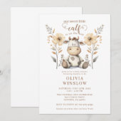 Weinig Boerderij Dier Waterverf Baby shower Kaart (Voorkant / Achterkant)