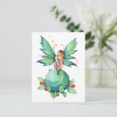 Weinig Briefkaart van de Fee van Kerstmis (Staand voorkant)
