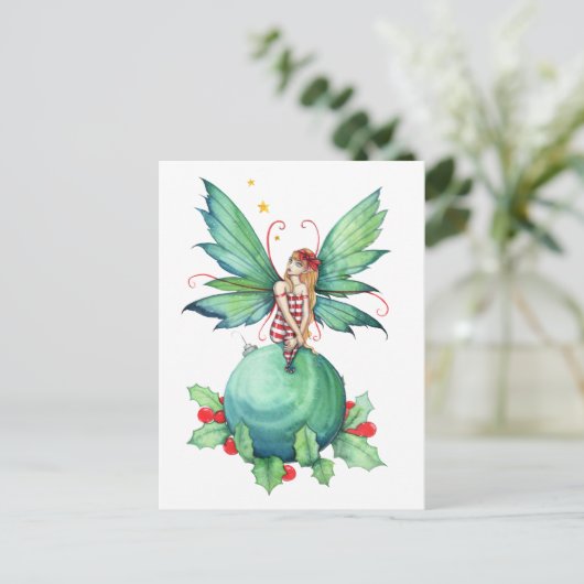 Weinig Briefkaart van de Fee van Kerstmis (Staand voorkant)