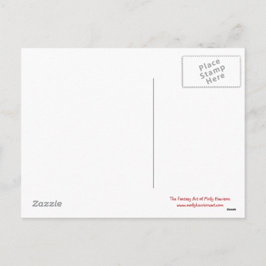 Weinig Briefkaart van de Fee van Kerstmis (Achterkant)