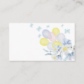 Weinig bunny gender onthult luidere vuilnisbak informatiekaartje (Achterkant)