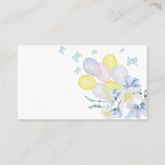 Weinig bunny gender onthult luidere vuilnisbak informatiekaartje (Achterkant)