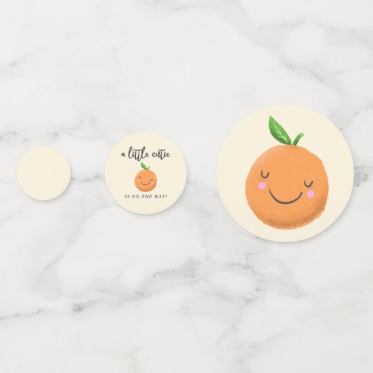 Weinig Cutie Gender Neutraal Baby shower Confetti (Voorkanten)