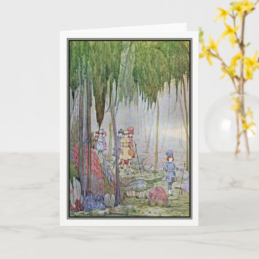 Weinig Duim door Harry Clarke Kaart (Gele Bloem)