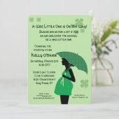 Weinig één Baby shower uitnodiging Sjabloon (Staand voorkant)