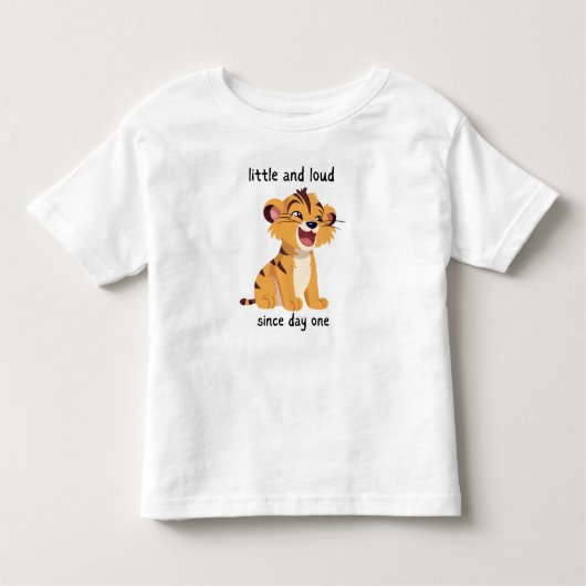 Weinig en luid sinds dag één kinder shirts (Voorkant)