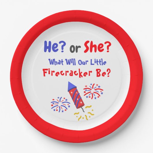 Weinig Firecracker Gender onthullen Bord papier (Voorkant)