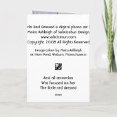 Weinig Gekleed Rood Kaart (Achterkant)