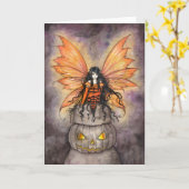 Weinig Gotisch Art. van de Fantasie van de Fee van Kaart (Gele Bloem)